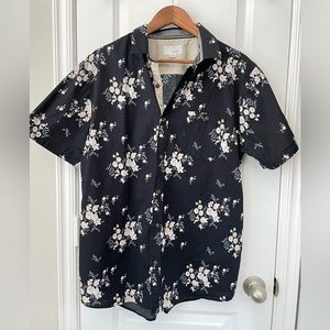 CRAFT & FLOW Men's Short-Sleeve Floral Shirt. Size XL